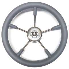 Yamaha 350mm 5-Spoke Steering Wheel - Grey - 3/4